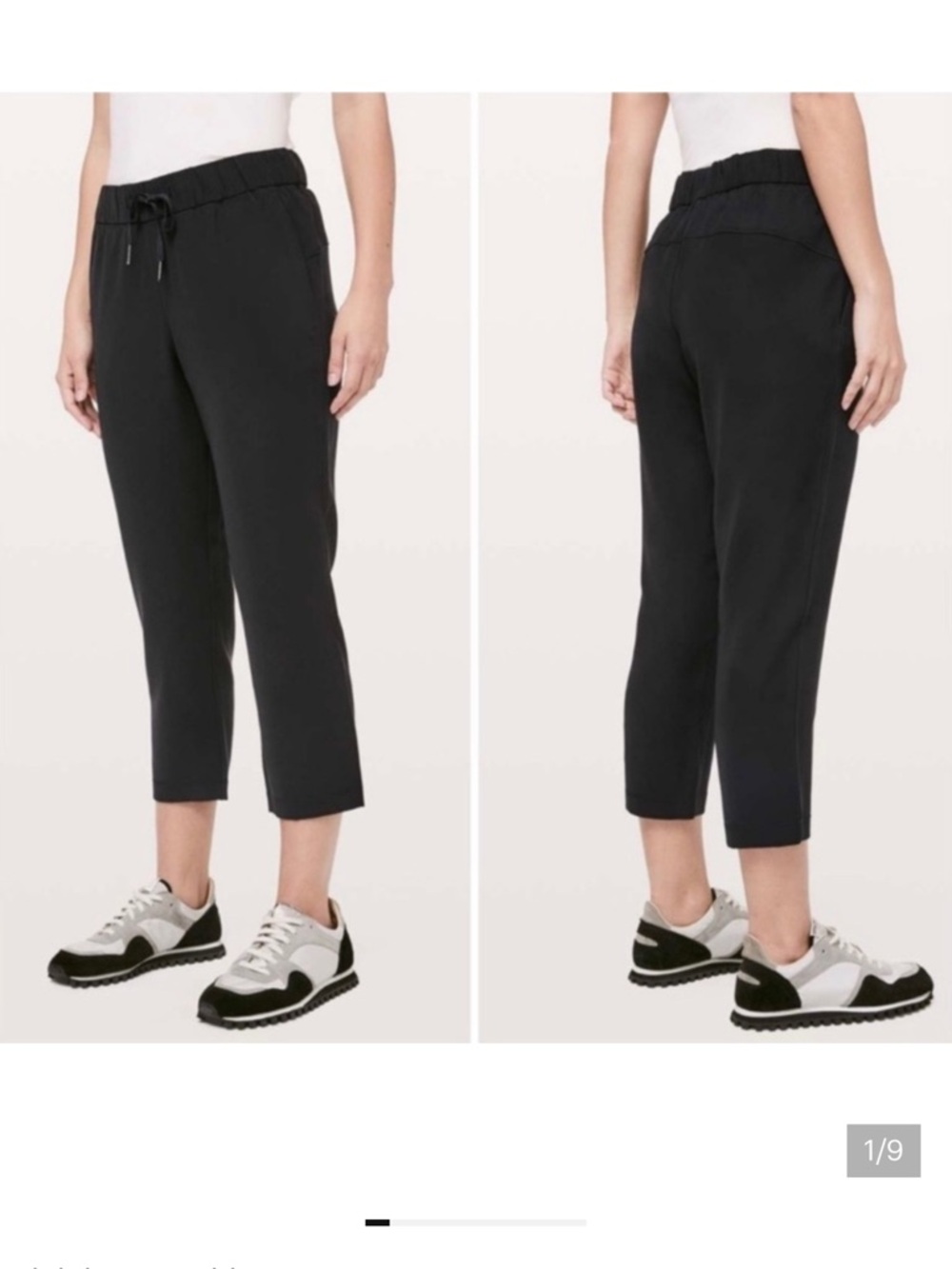 Lululemon Women's On the Fly Crop 23" Woven Pants Black Size 6